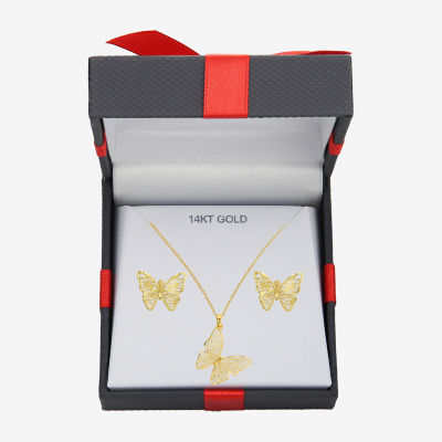 Made in Italy 14K Gold Butterfly 2-pc. Jewelry Set