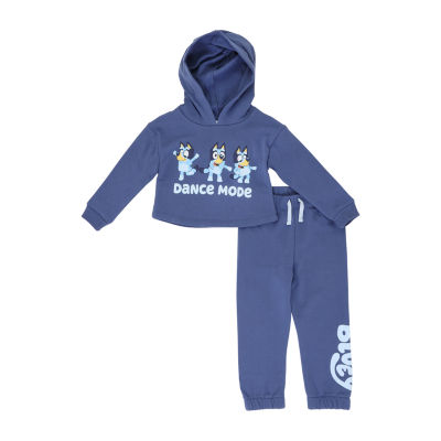 Bluey Girls Fleece Sweatshirt and Jogger Pants Set Toddler, Child