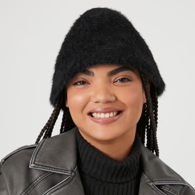 Forever 21 Faux Angora Womens Bucket Hat
