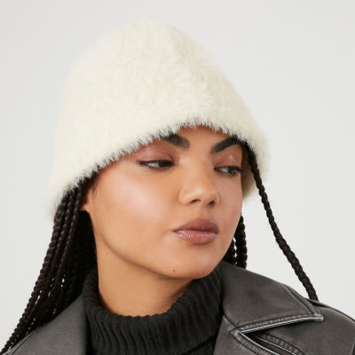 Forever 21 Faux Angora Womens Bucket Hat