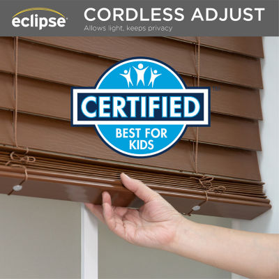 Eclipse Faux Wood 2" Cut-to-Width Cordless Blinds