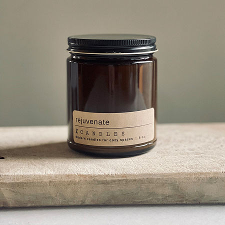 Z Candles 8 oz Rejuvenate Single Wick Scented Jar Candle In Orange