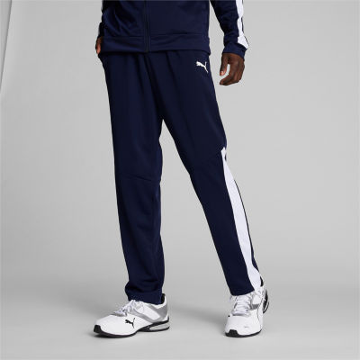 PUMA Contrast Mens Mid Rise Straight Track Pant