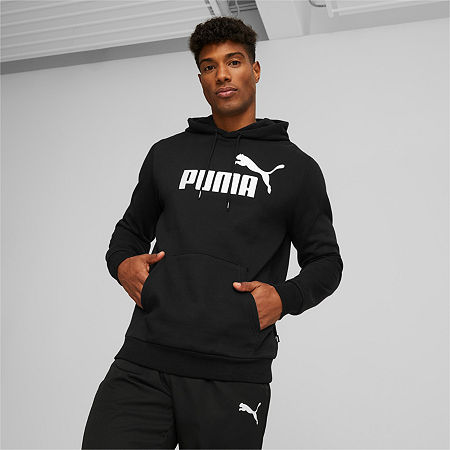 PUMA Essentials Mens Long Sleeve Hoodie, Medium, Black
