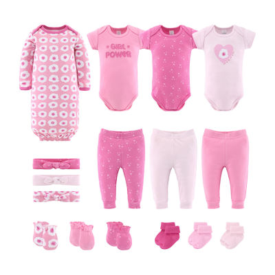 The Peanutshell Pretty Pink Baby Girls 16-pc. Clothing Set