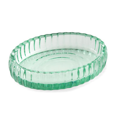Casual Green Glass Soap Dish