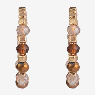 Mixit Gold Tone 40mm Hoop Earrings