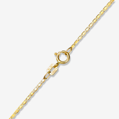 14K Gold 18 Inch Solid Valentino Chain Necklace