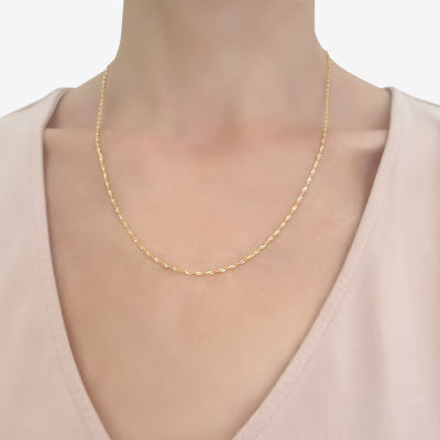 14K Gold Inch Solid Singapore Chain Necklace