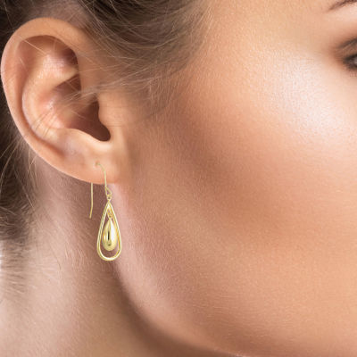 14K Gold Drop Earrings