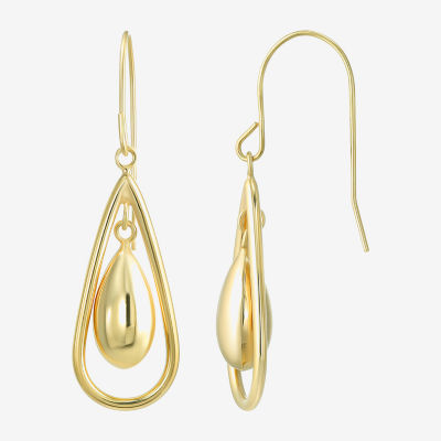 14K Gold Drop Earrings