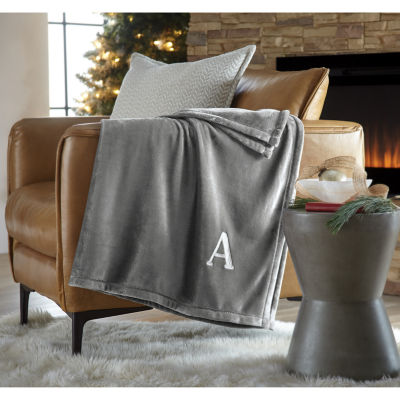 North Pole Trading Co. Monogram Throw