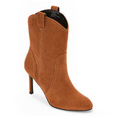Yoki notch womens heeled booties hotsell