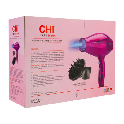 CHI Totally Pink "C-Thru" Compact Hair Dryer Exclusive to JCPenney