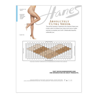 Hanes Absolutely Ultra Sheer Control Top Pantyhose 707