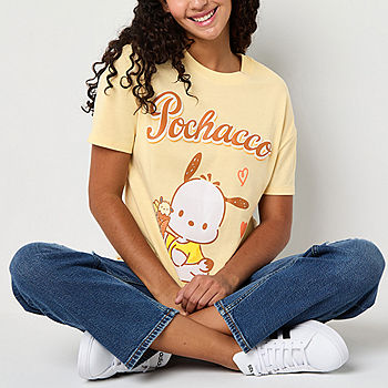 Juniors Pochacco Boyfriend Tee Womens Crew Neck Short Sleeve Juniors Pochacco Boyfriend Tee Womens Crew Neck Short Sleeve