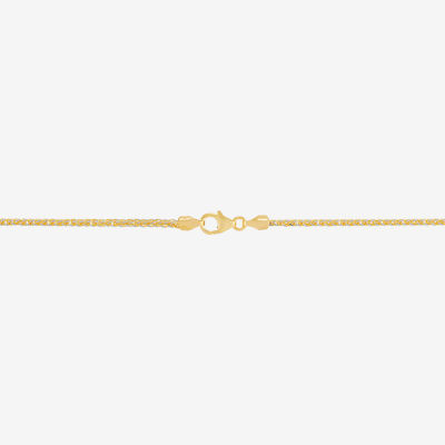 Mia Oro Womens 18 Inch 14K Gold Link Necklace