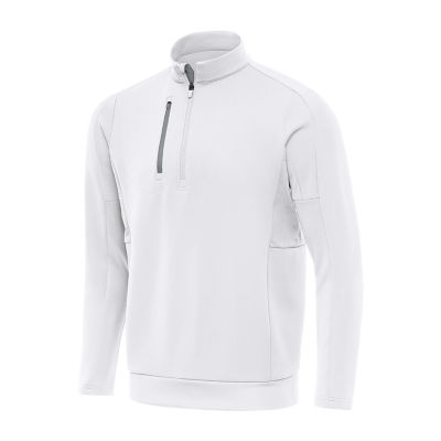 Antigua Generation Mens Mock Neck Long Sleeve Quarter-Zip Pullover