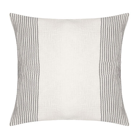 Lr Home Sundry Strip Square Throw Pillow, One Size, Gray