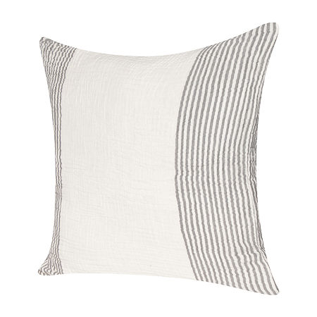 Lr Home Sundry Strip Square Throw Pillow, One Size, Gray