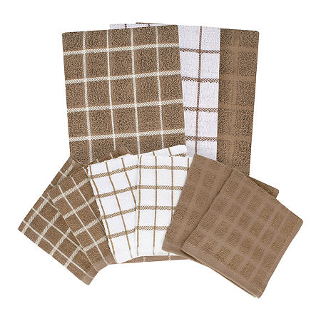 Ritz 9-pc. Kitchen Towel And Dish Cloth Set, One Size, Brown