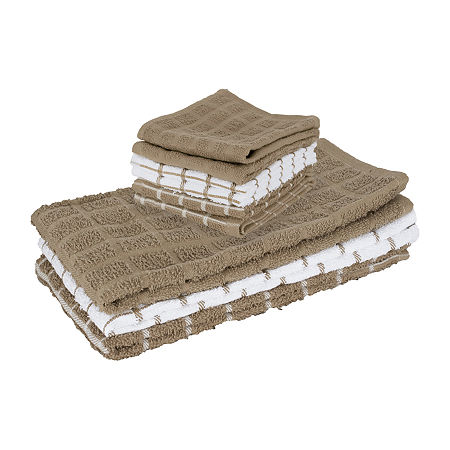 Ritz 9-pc. Kitchen Towel And Dish Cloth Set, One Size, Brown