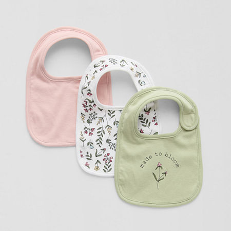 Okie Dokie Girls 3-pc. Bib, One Size, Pink