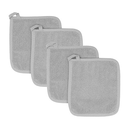 Ritz Terry 4-pc. Pot Holder Set, One Size, Silver