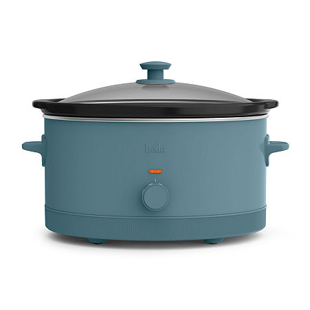 Bella 6Qt Manual Slow Cooker, Fits-anywhere Kitchenware, One Size, Blue