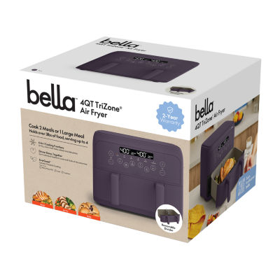 bella 4Qt Trizone Air Fryer, Fits-anywhere™ kitchenware