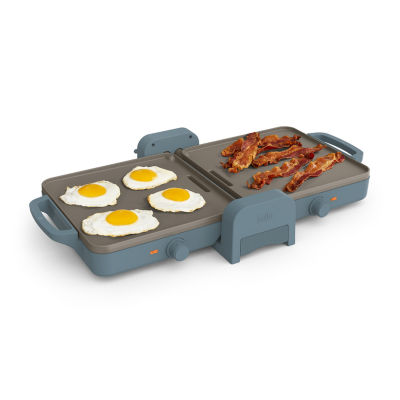 (beige) bella Fold & Store Dual Temp Griddle, Fits-anywhere kitchenware