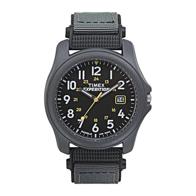 Timex® Expedition® Camper Mens Gray Nylon Strap Watch T425719J - JCPenney