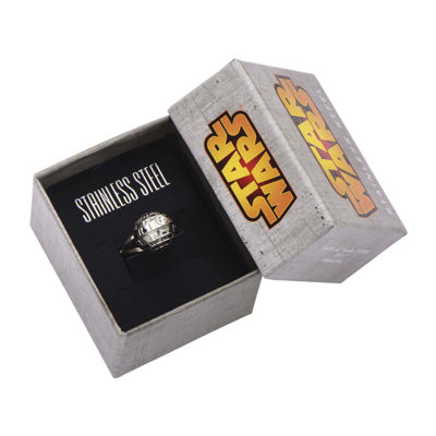 Star Wars® Stainless Steel 3D Death Star Ring