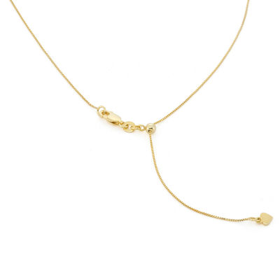 Unisex Adult 14K Gold Over Silver 22 Inch Box Chain Necklace