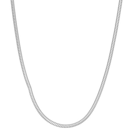 Unisex Adult Sterling Silver 24 Inch Chain Necklace, One Size