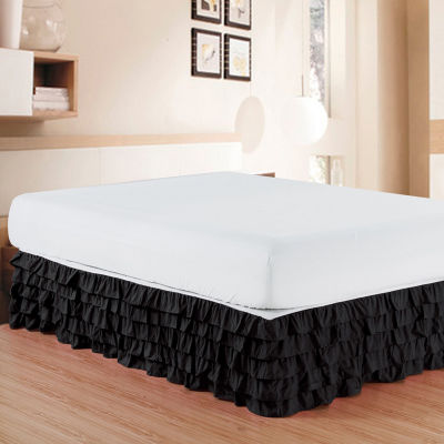 Elegant Comfort Luxurious Wrinkle and Fade Resistant Multi-Ruffle Bed Skirt - 15 inch Drop