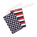 Samsonite 2 Pack Designer American Flag Luggage ID Tags