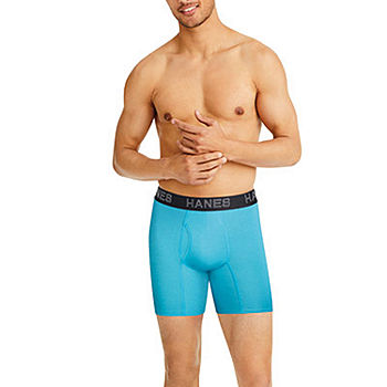 Hanes ComfortSoft Men's Boxers Pack, Moisture-Wicking Cotton Jersey, 6-Pack  