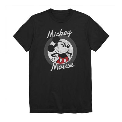 Big and Tall Mens Crew Neck Short Sleeve Vintage Mickey Mouse Graphic T