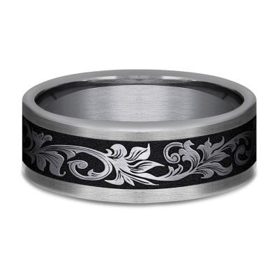 Mens 8MM Tantalum Titanium Wedding Band
