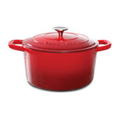 Commercial Chef 3 qt Cast Iron Dutch Oven with Skillet Lid CHFL3CC