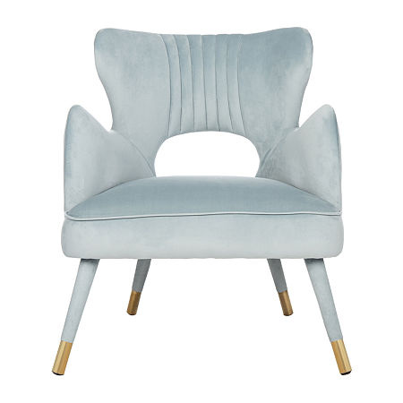 Safavieh Blair Accent Tufted Wingback Chair, One Size, Blue