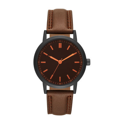 Mens Brown Strap Watch Fmdjo230