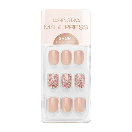 Dashing Diva Magic Press Design Nails Nail Tip, One Size, White -  97206390018