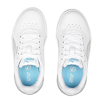 - PUMA Little Blue JCPenney Silver White Sneakers, Girls 2.0 Carina Color: Mermaid