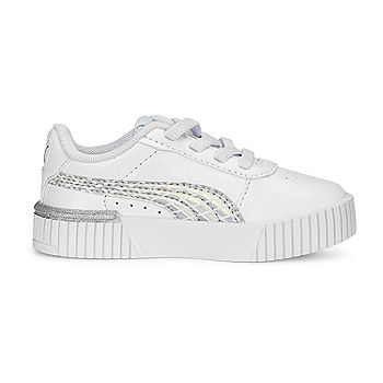 PUMA Carina 2.0 Mermaid White Girls - Color: Blue Sneakers, JCPenney Toddler Silver