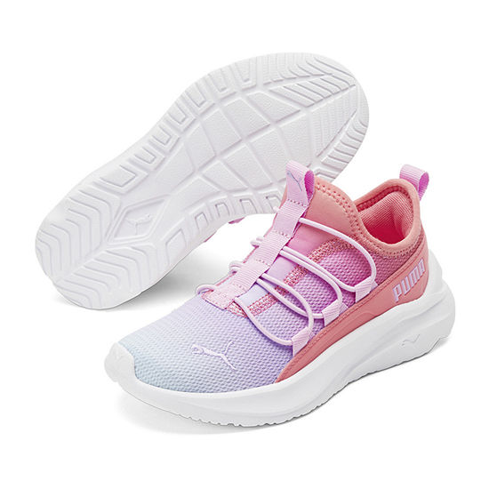PUMA One4all Sunset Sky Little Girls Running Shoes, Color: Pink Purple ...