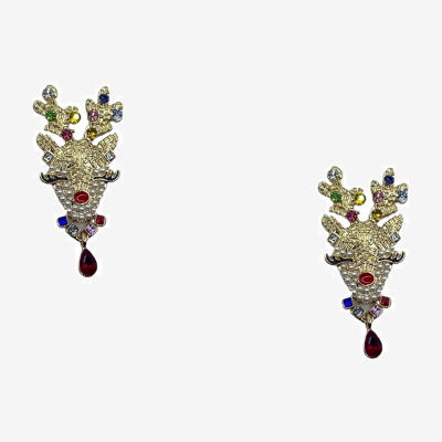 Bijoux Bar Reindeer Drop Earrings