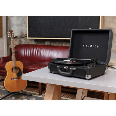 Victrola Journey+ Bluetooth Suitcase Record Player with Matching Stand
