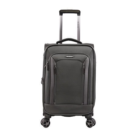 Brookstone Elswood 21" Softside Spinner Luggage, One Size, Gray